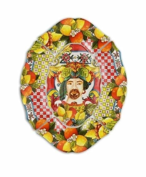 BACI MILANO SICILY 7 PARÇA MEZE TABAĞI TURUNCU