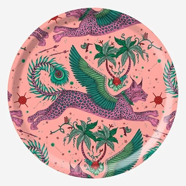 ES0039/236 Lynx/pink Tray  39cm