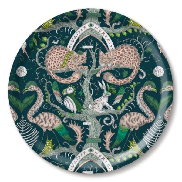ES0039/978 Wonder World/teal Tray  39cm