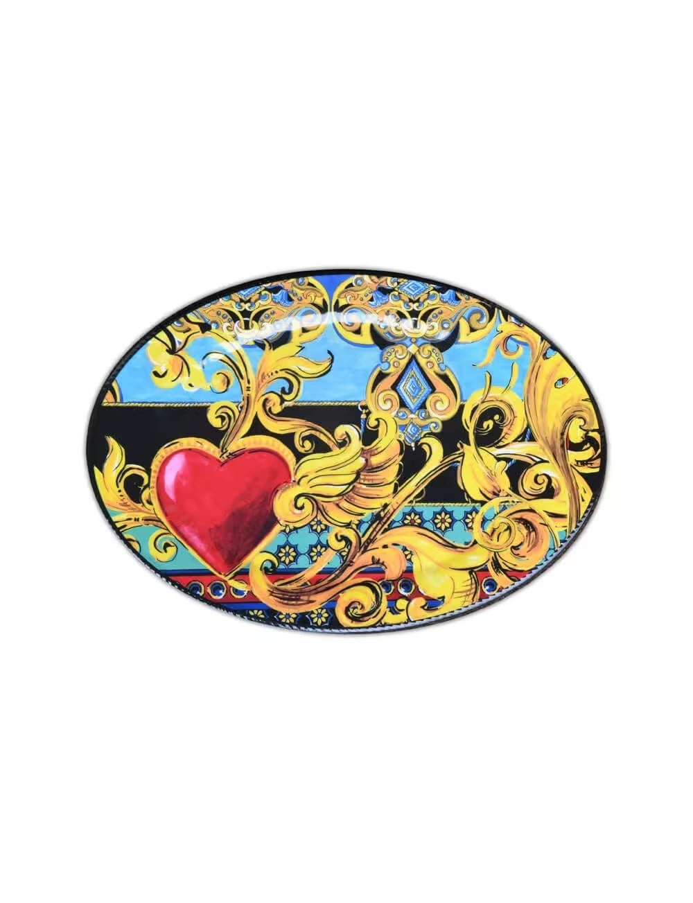 MSER1.GİO01 BACİ SİYAH GİO OVAL SERVİS TABAK 50*35CM