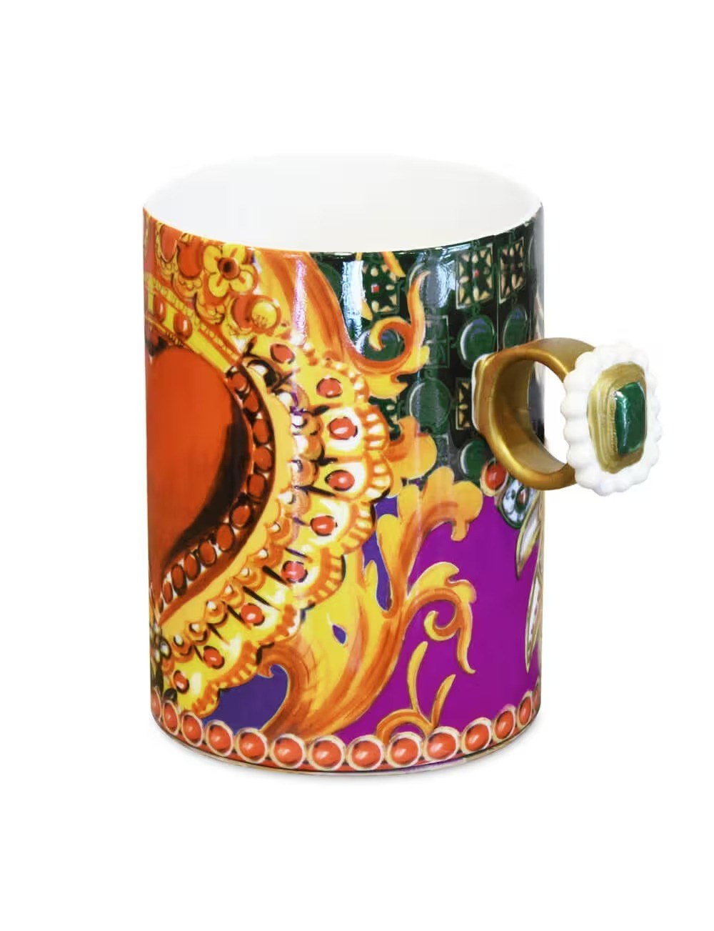 MUG.GIO06 BACİ GİO KALPLİ KUPA MOR H 10CM