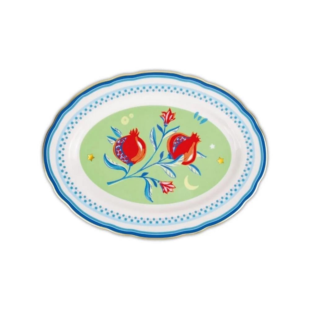 PERA 5001 BM MAMMA MIA NAR DESENLİ OVAL SERVİS TABAĞI 34X25