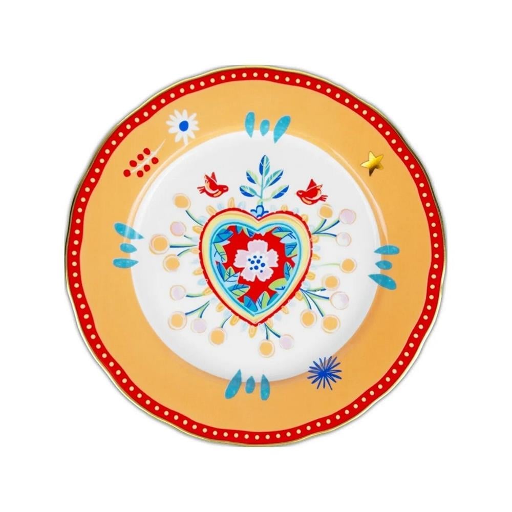 PERA 6001 BACI MILANO MAMMA MIA KALP DESENLİ TABAK 28 CM