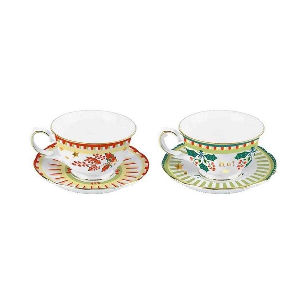 PERA BACI MILANO MAMMA MIA, 10 CM, 2Lİ YAPRAK ÇAY FİNCAN SET