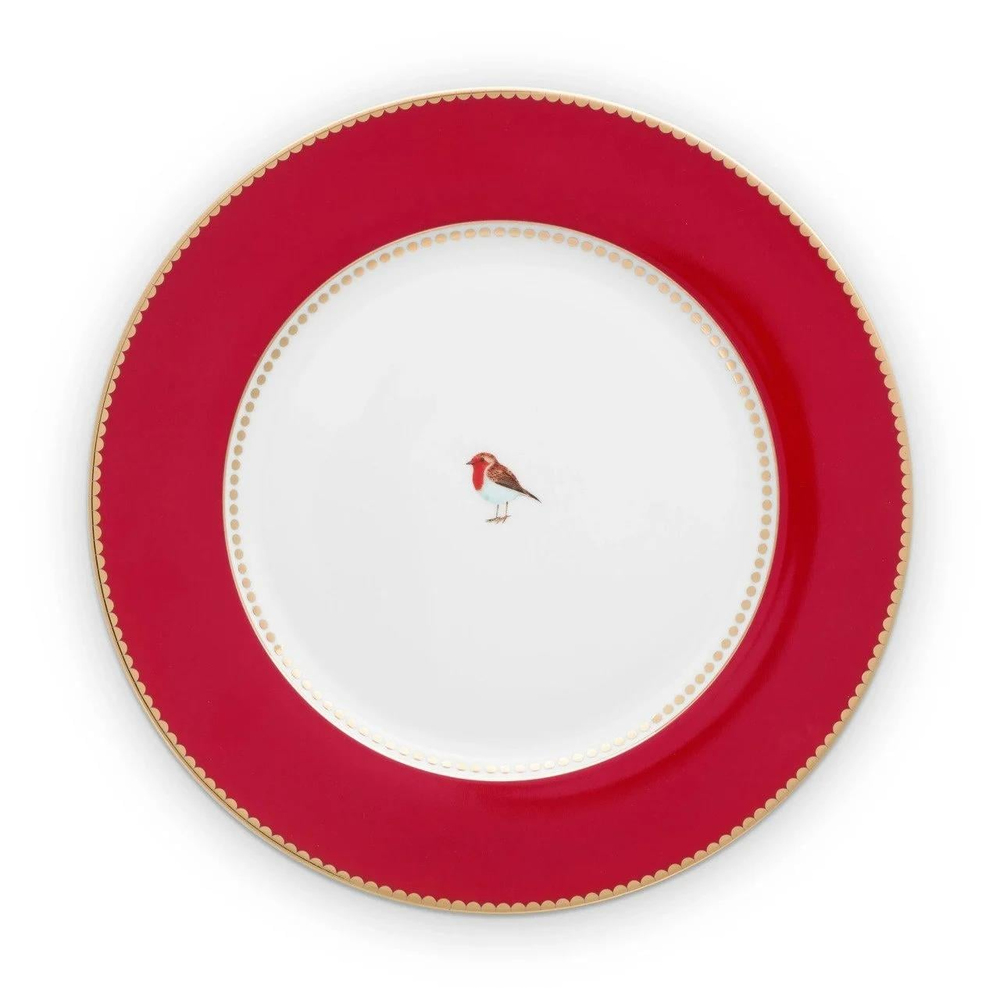 PP 51001021 LOVE BİRD TABAK 26.5CM KIRMIZI