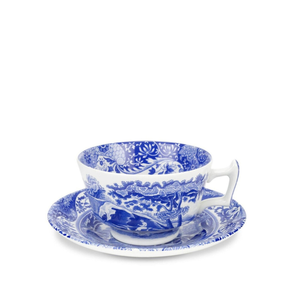 RW.BLI1130  BLUE İTALİAN ÇAY FİNCAN+TABAĞI