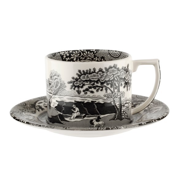 RW.BKI.1130 BLACK ITALIAN ÇAY FİNCAN + TAB
