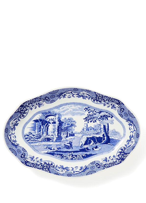RW.BLI.9158-XP  BLUE İTALİAN OVAL SERVİS