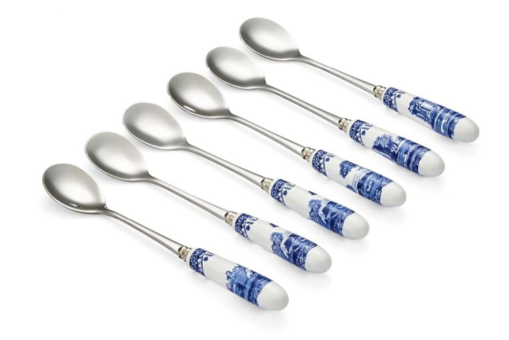 RW.BLI.1101-X  BLUE İTALİAN 6LI ÇAY KAŞIĞI SETİ