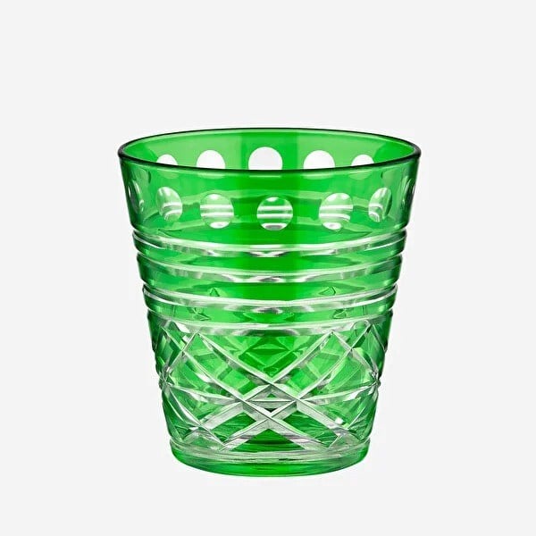TUMB.COL04.2 Yeşil Cam Su Bardağı 250 Ml Perla