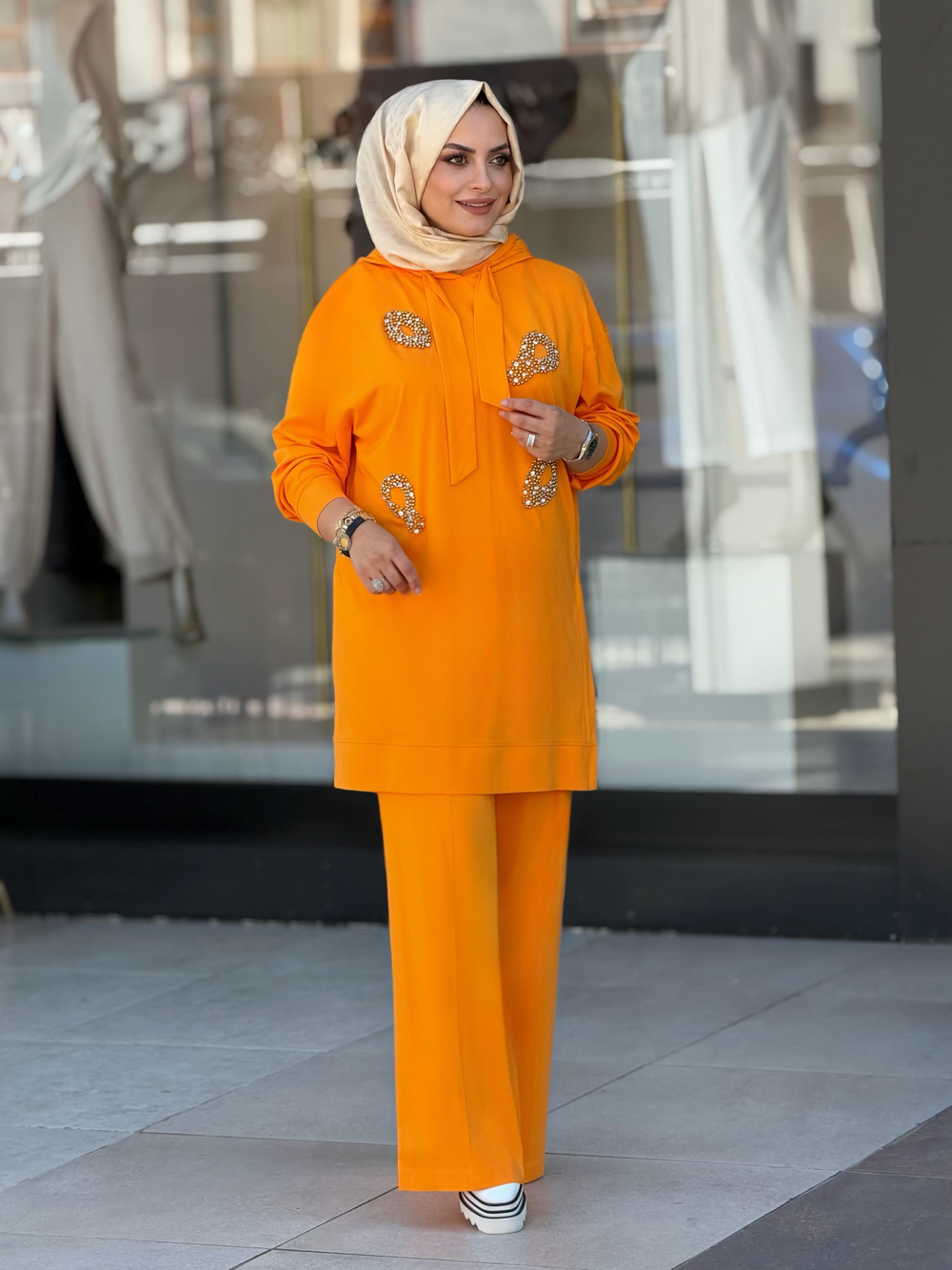 TAŞ İŞLEMELİ BAMBU TAKIM