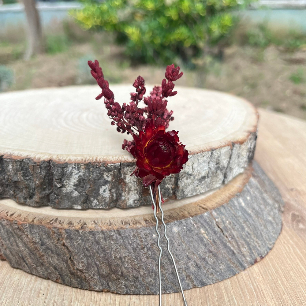 BORDO YAKA ÇİÇEĞİ 