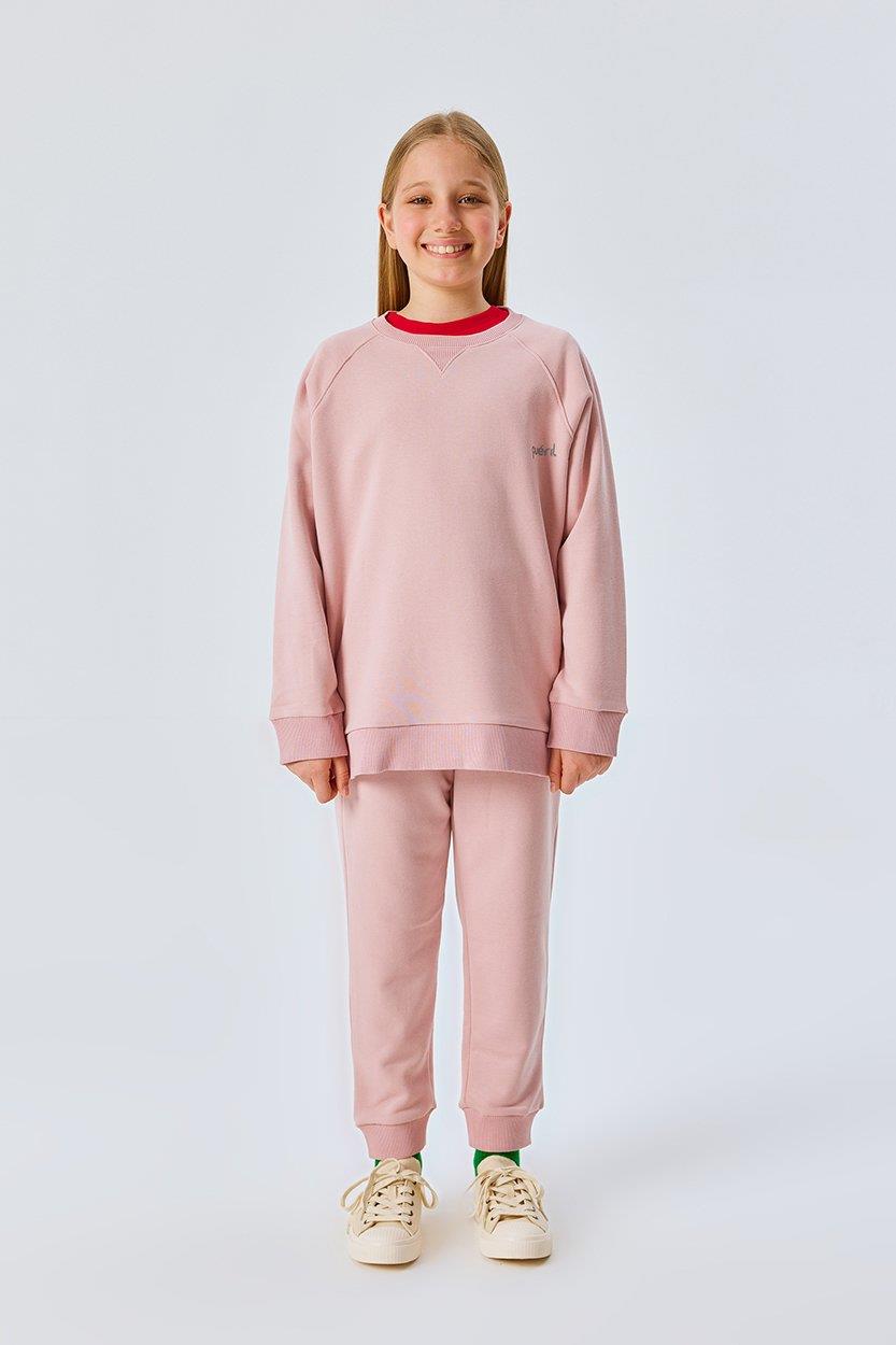 Çocuk Klasik Eşofman Takımı (Şardonsuz)-Pembe