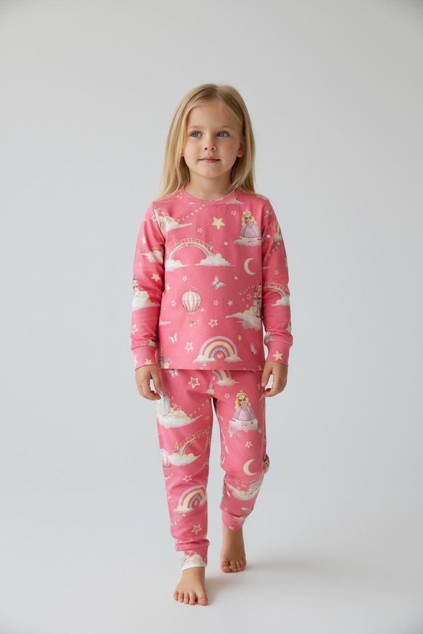 Çocuk Suprem İkili Pijama - Prenses