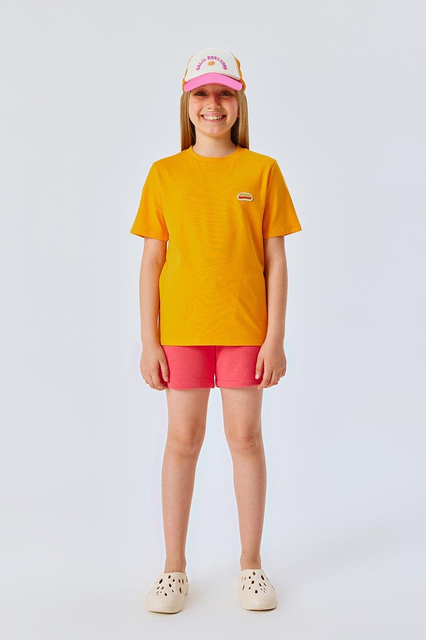 Çocuk T-shirt-Turuncu Hamburger