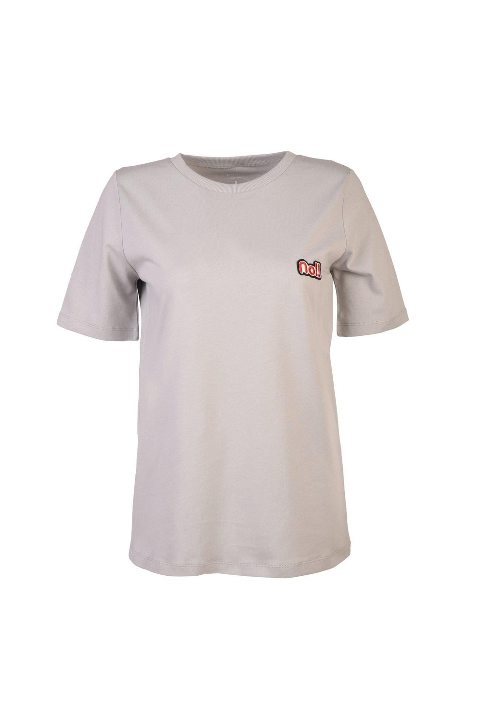 Nakışlı T-shirt-Gri