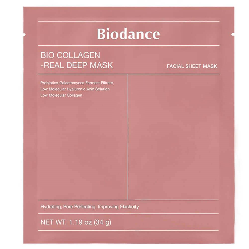 Biodance Bio-Collagen Real Deep Mask | Kolajen ve Hyalüronik Asit İçeren Gece Hidrojel Sıkılaştırıcı & Nemlendirici Maske 1 Adet