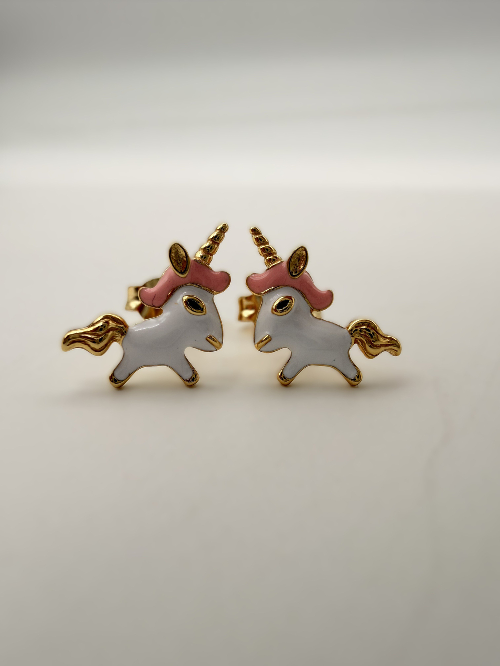 Çocuk Gümüş Unicorn Küpe 