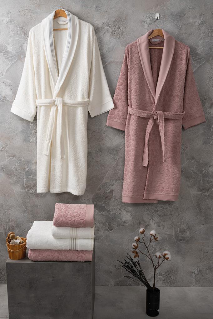 Altınbaşak Bambu Bornoz Seti Rena İvort Rosetta