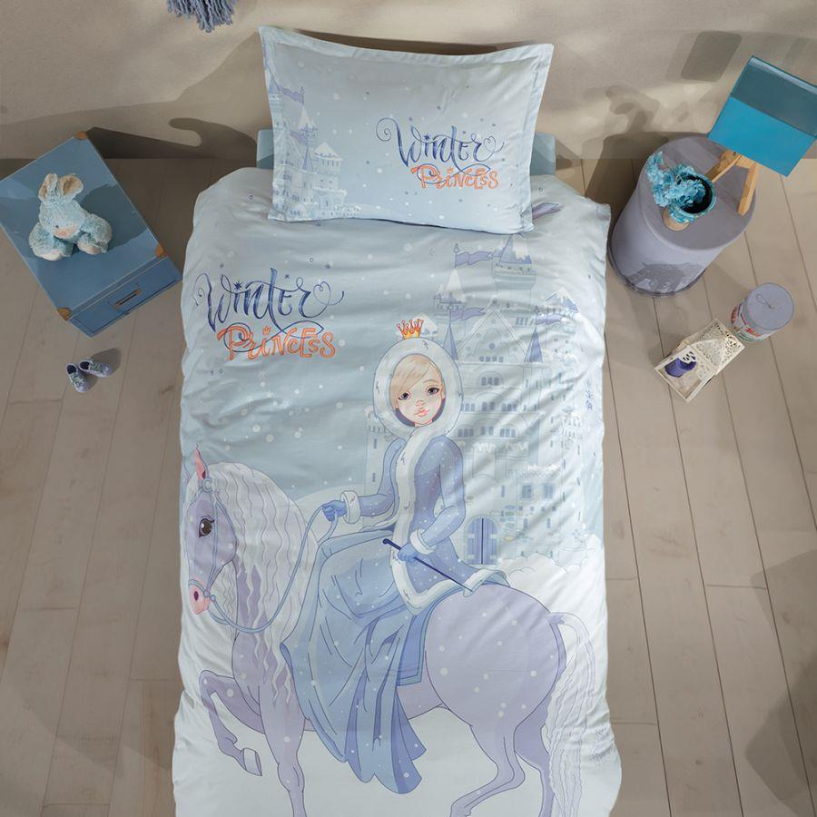 Clasy Tek Kişilik Genç Ranforce Nevresim Takımı Winter Princess