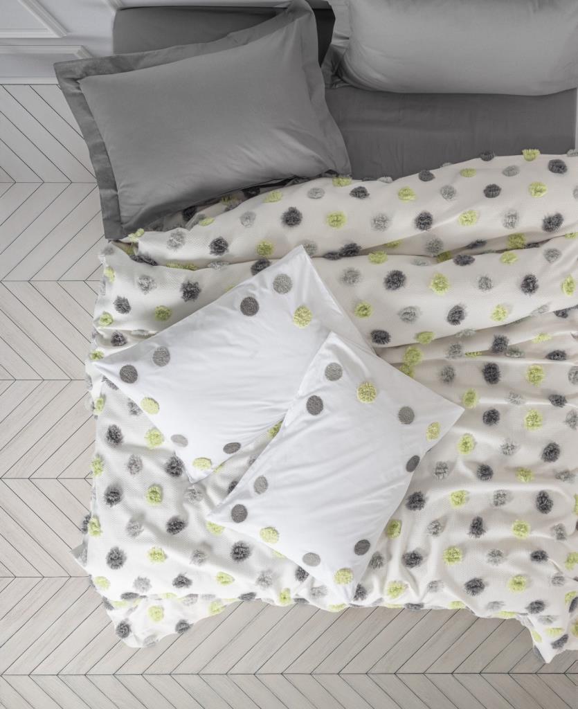Cotton Box Çift Kişilik Pike Takımı Boony Leroy Gri