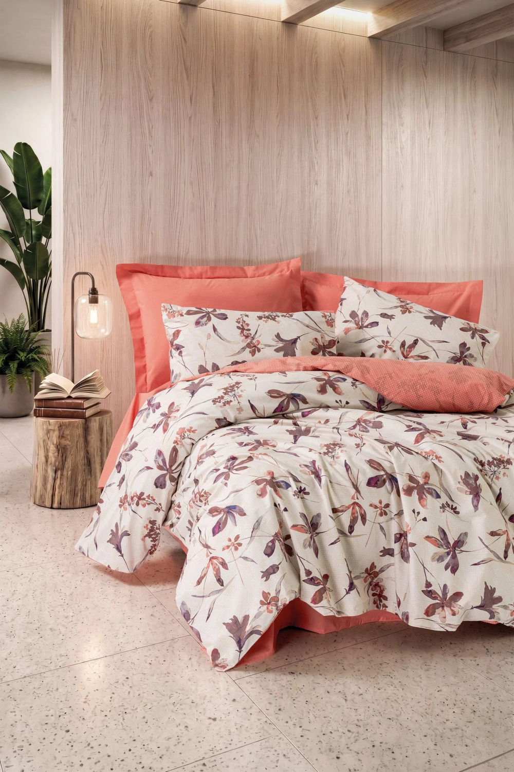Cotton Box Modeline Çift Kişilik Nevresim Takımı Wilda Tarçın
