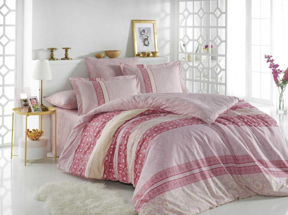 Hobby Tek Kişilik Poplin Nevresim Takımı Emma Pembe