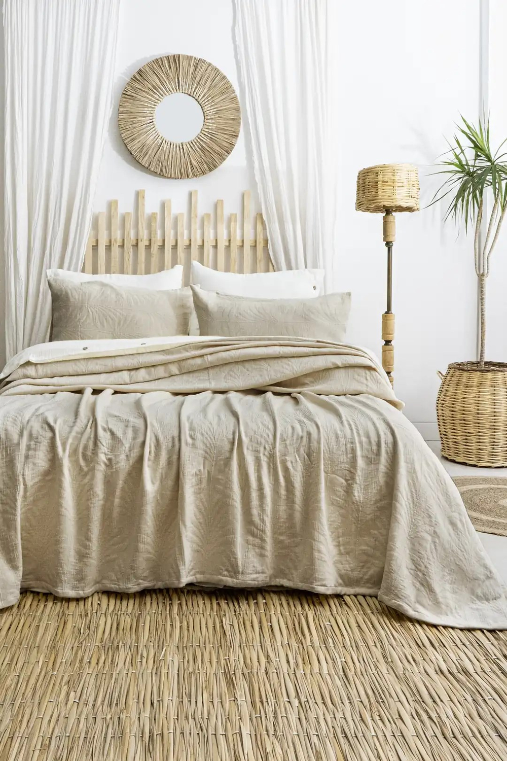 Şaheser Home Collection Yatak Örtüsü Çift Kişilik Silvia Bej