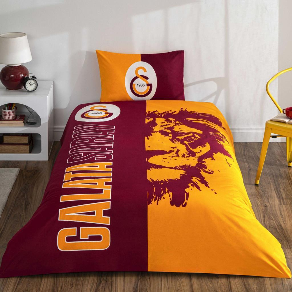 Taç Galatasaray ŞaNLI Aslan Tek Kişilik Lisanslı Nevresim Takımı