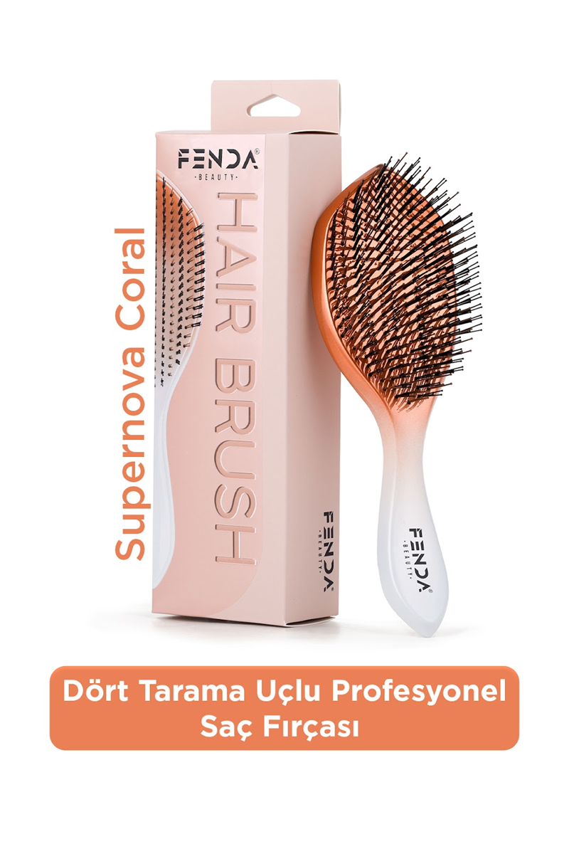 Fenda 4 Tarama Uçlu Profesyonel Saç Fırçası (4OR)