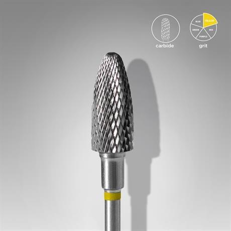 Sert Alaşım Mısır Freze, Sarı, Çap 6 Mm / Çalışma Kısmı 14 Mm