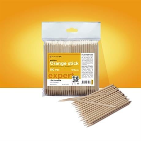Staleks Pro Portakal Manikür Çubuğu, Ahşap 110 Mm (100 Adet)