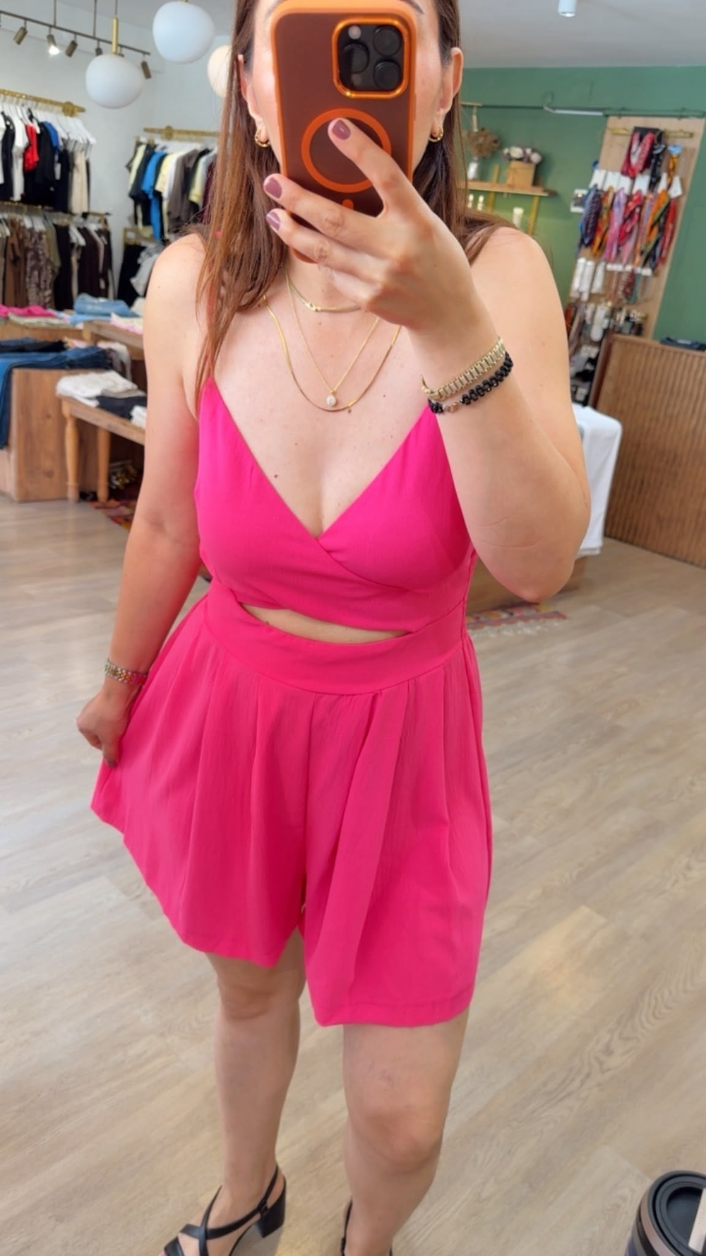 Şortlu Tulum – Pembe