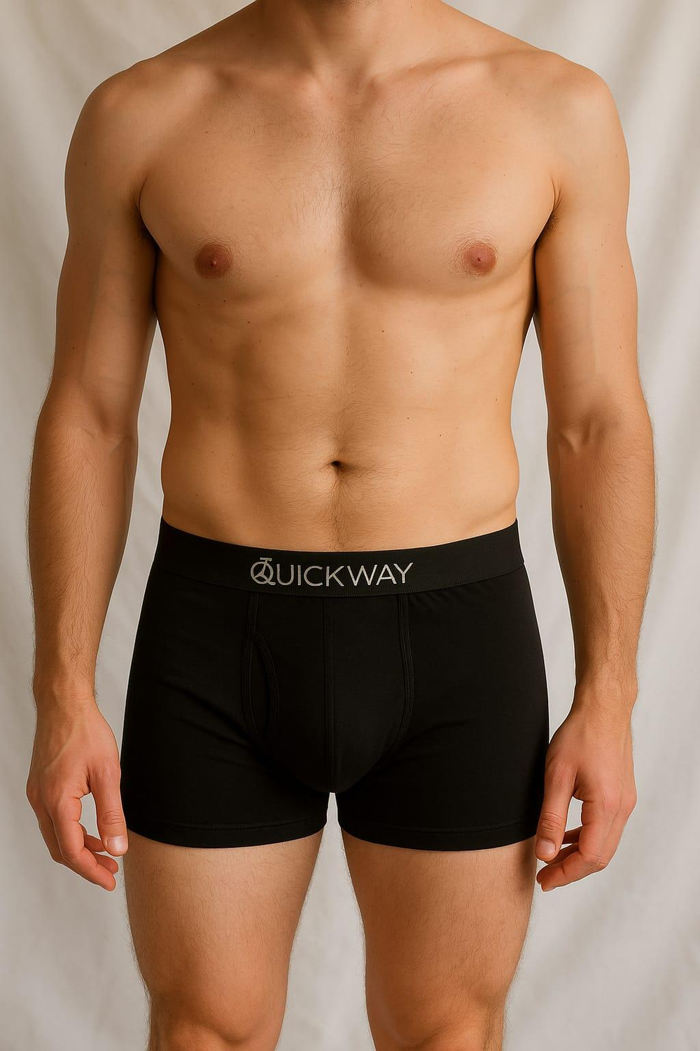 Siyah Modal Likralı Boxer