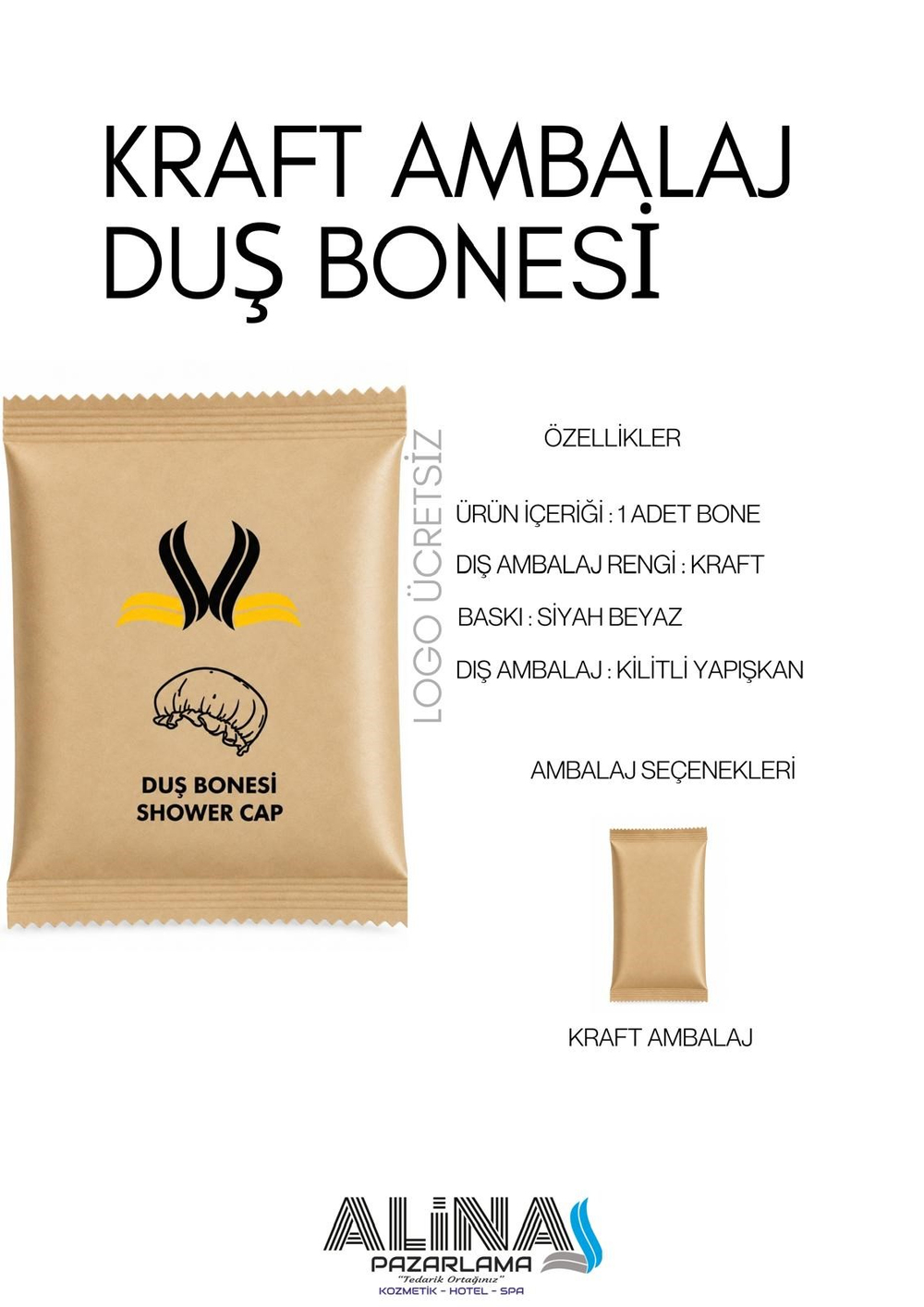 Kraft Duş Bonesi ALN230