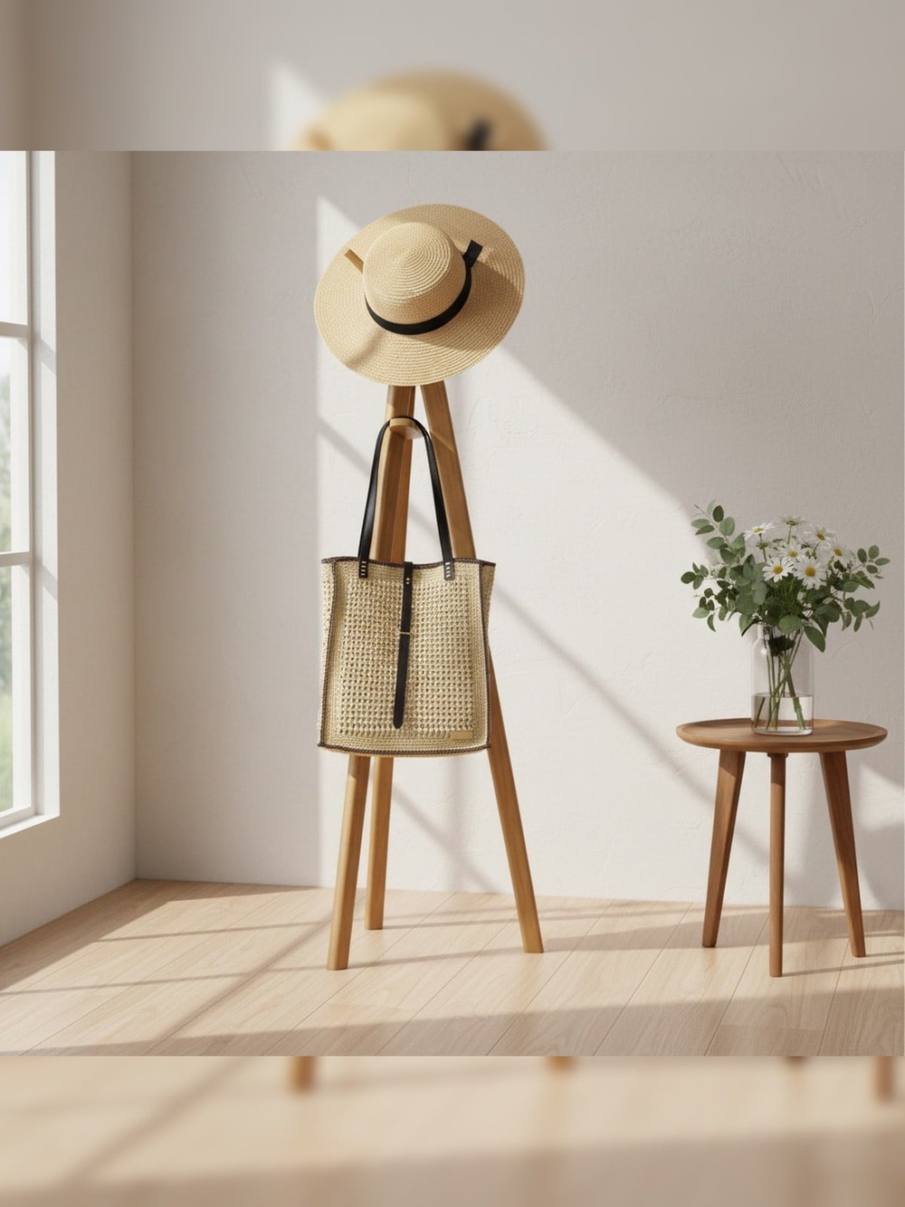 Burché Naturel Tote Örgü  Çanta