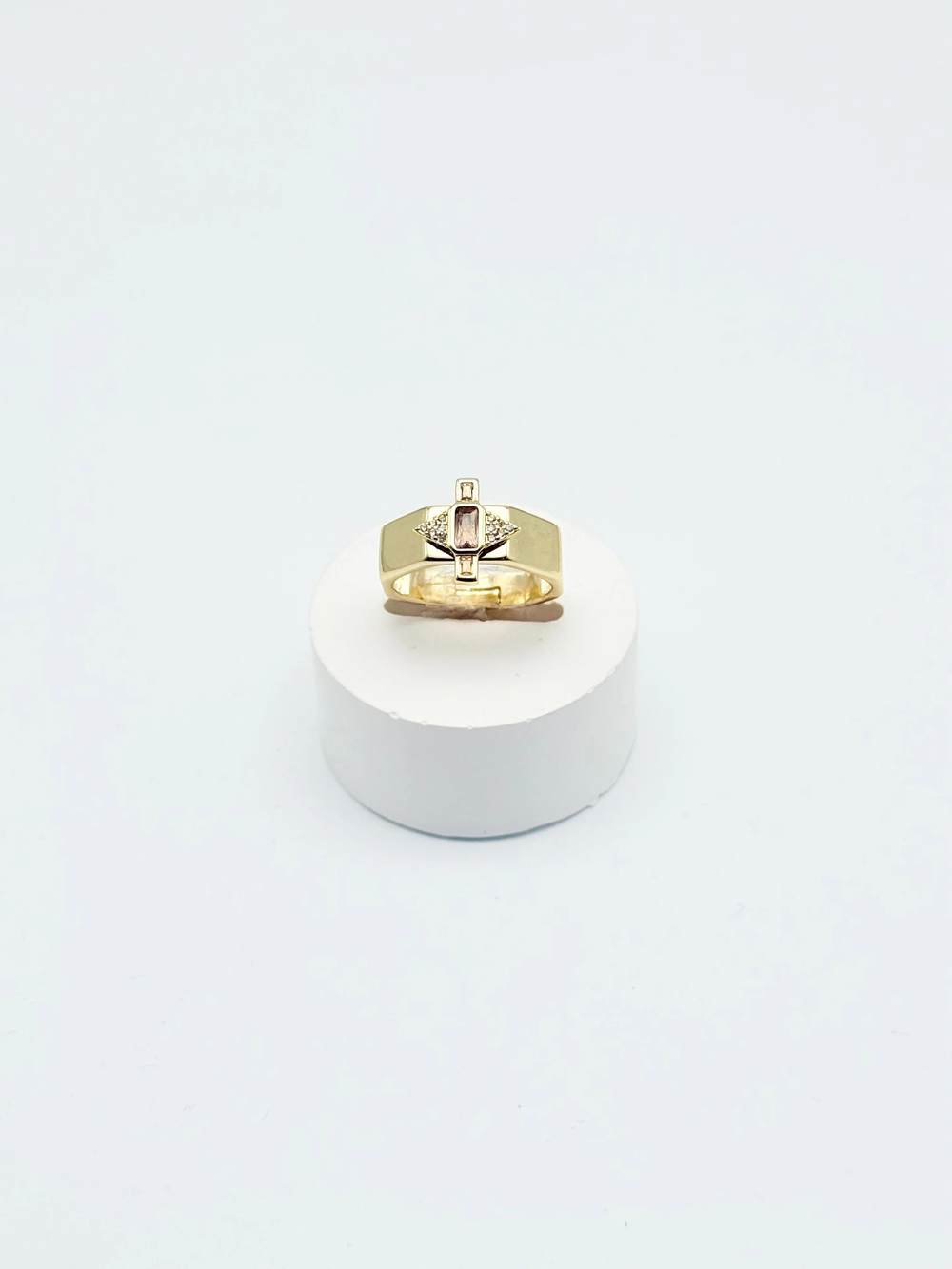 Gold Zirkon Taşlı Yüzük