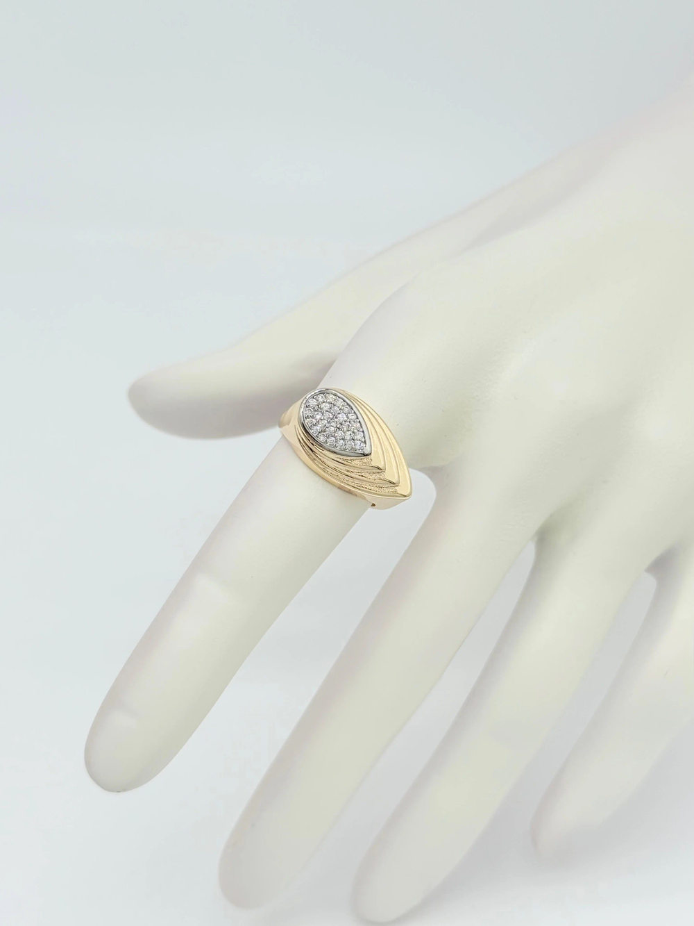 Gold Zirkon Taşlı  Yüzük