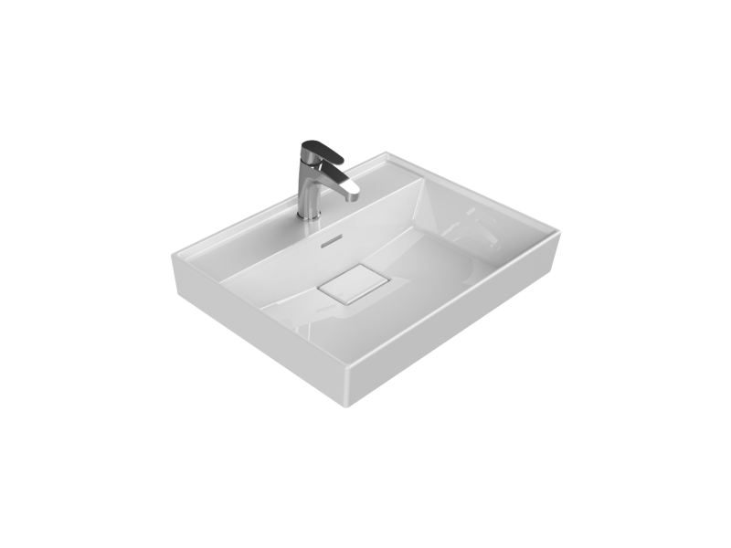 Etajerli Lavabo, Sharp, 60x48 cm