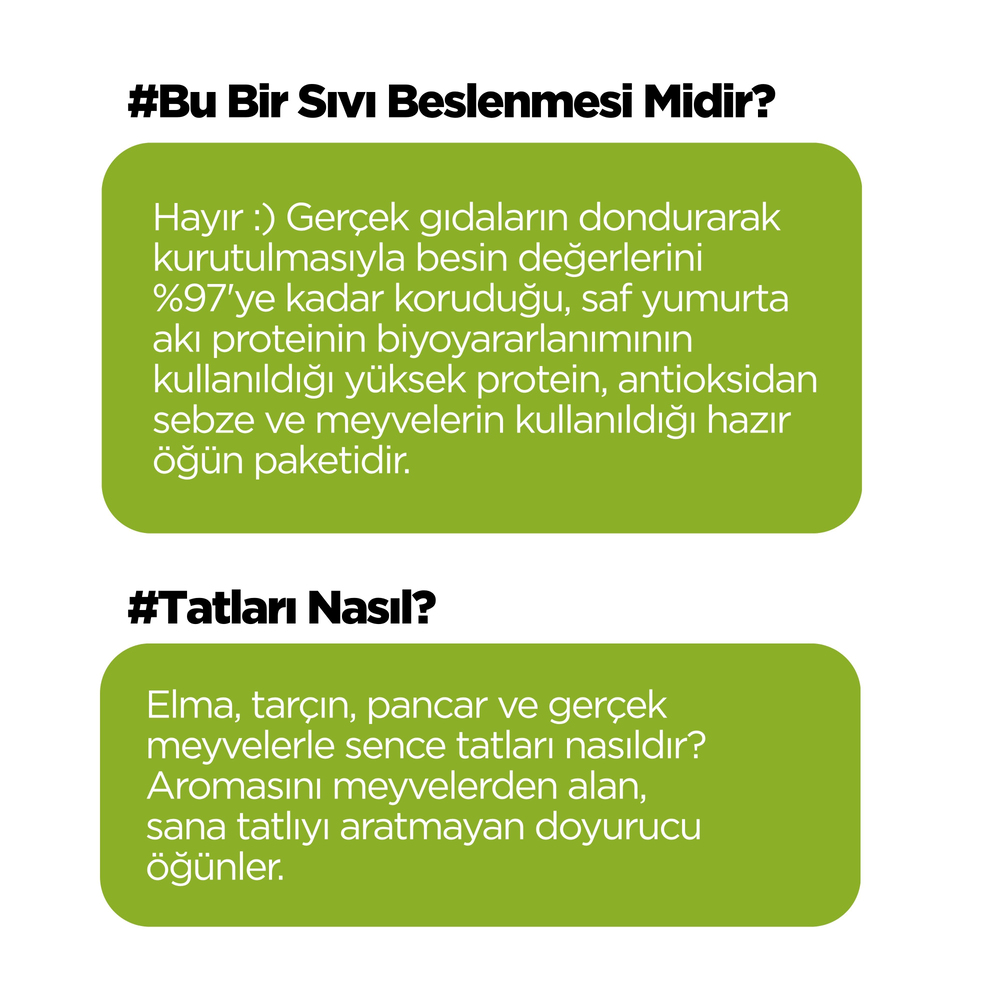 30 Günlük Planlı Hazır Öğün Paketi (Günde 1 Öğün Kolaylığı)