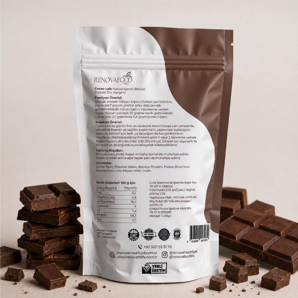 Cacao Lab Bitkisel Protein Karışımı