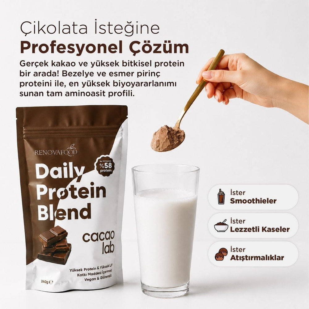 Cacao Lab Bitkisel Protein Karışımı