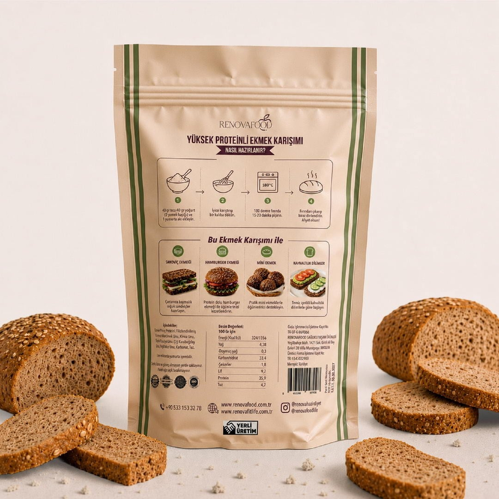 Yüksek Proteinli Ekmek Karışımı