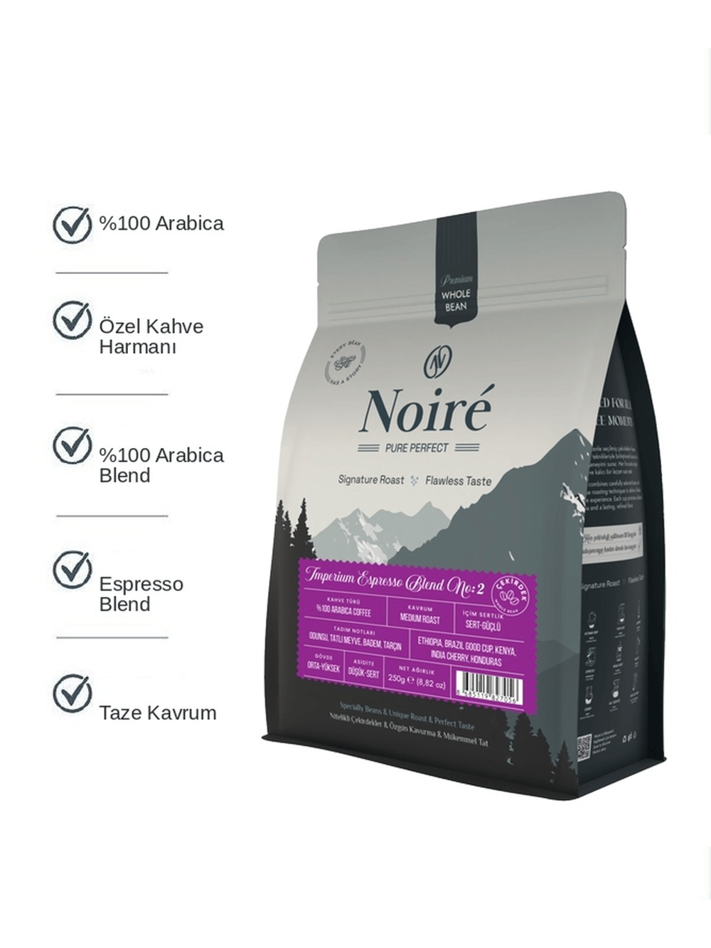 

Imperium Espresso №2 %100 Arabica Çekirdek Kahve 250 g