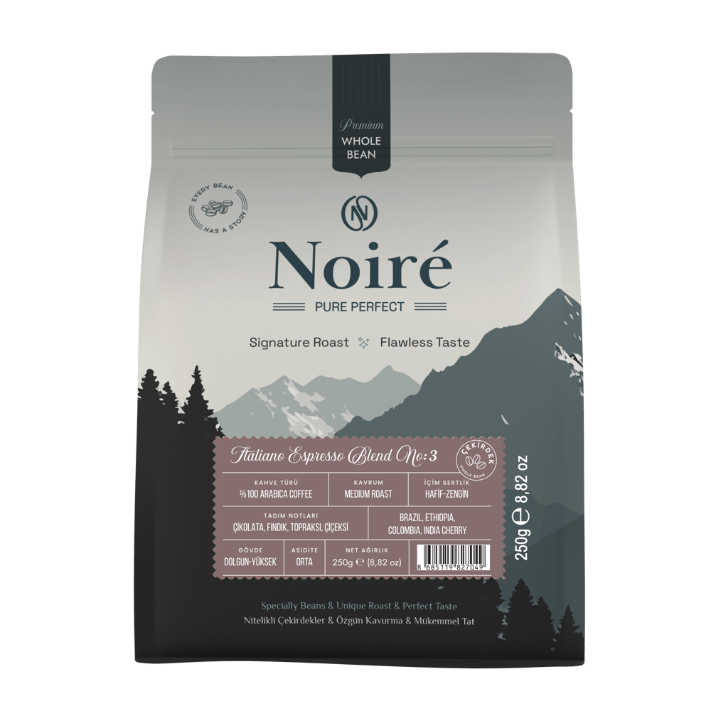 Noire Italiano Espresso Blend №3 250g %100 Arabica Blend