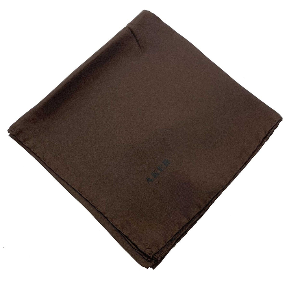 Aker Düz İpek Eşarp Twill - Kahve 939