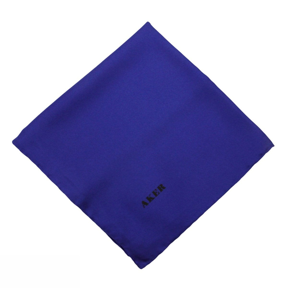 Aker Düz İpek Eşarp Twill - Koyu Saks 920