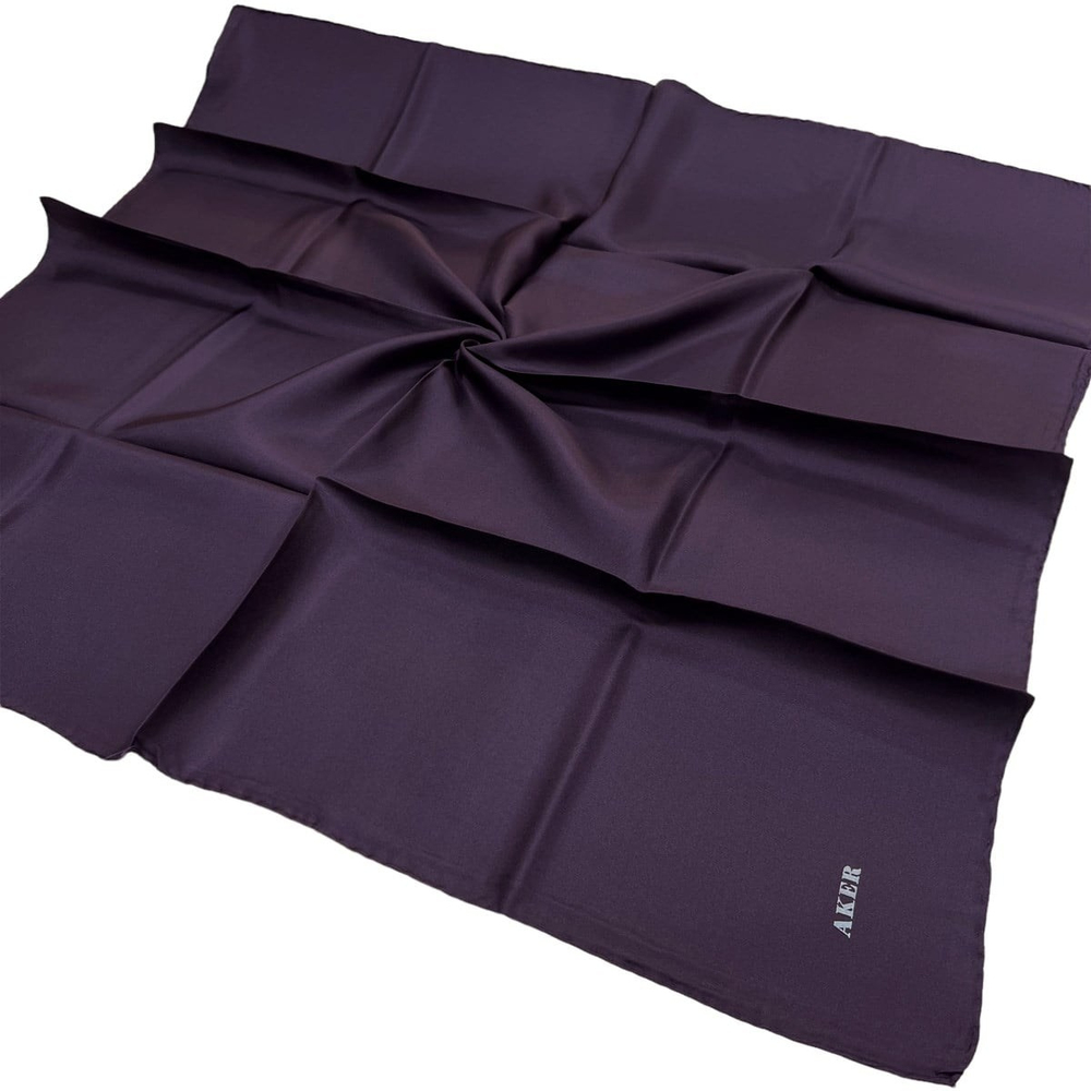 Aker Düz İpek Eşarp Twill - Mürdüm 994