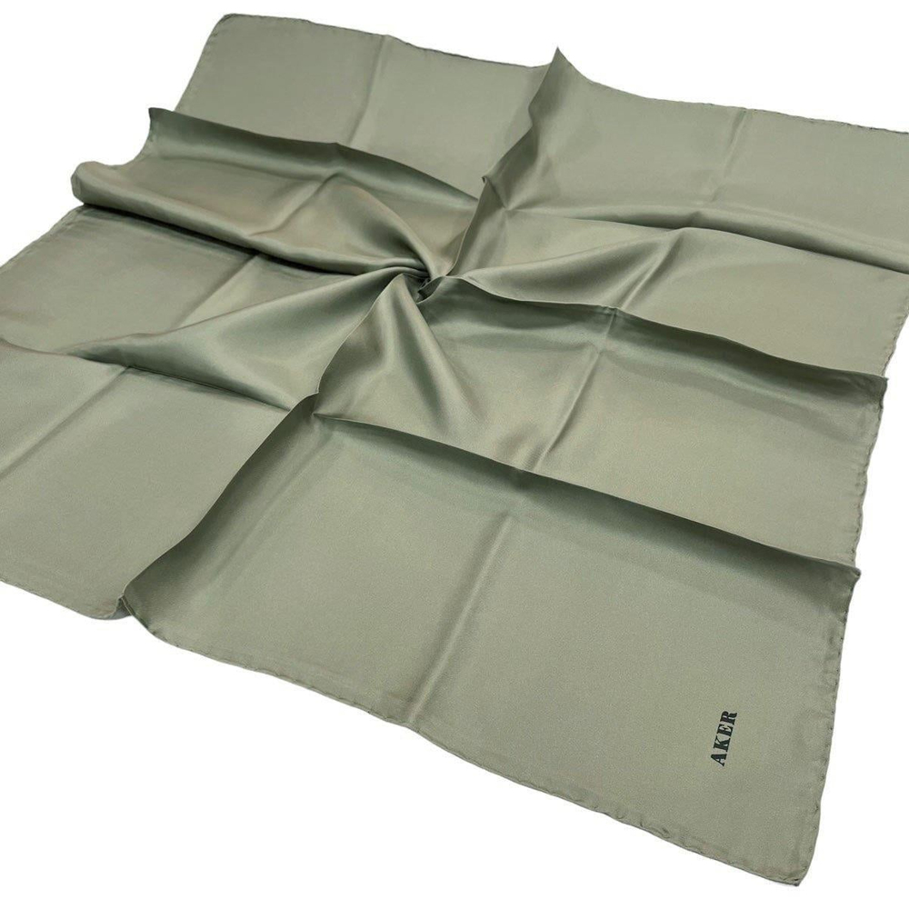 Aker Düz İpek Eşarp Twill - Soft Çağla 957