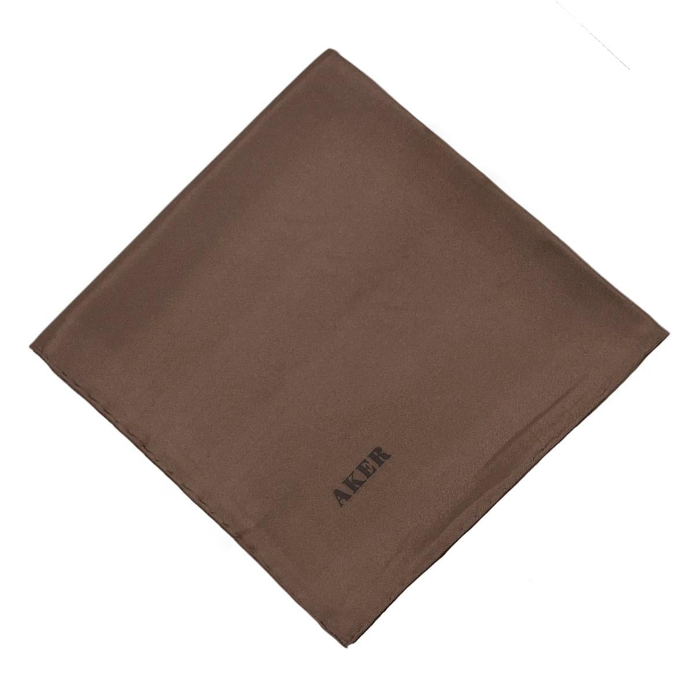 Aker Düz İpek Eşarp Twill - Sütlü Kahve 932